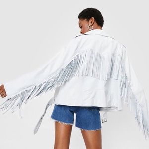 Fringe Leather Jacket
